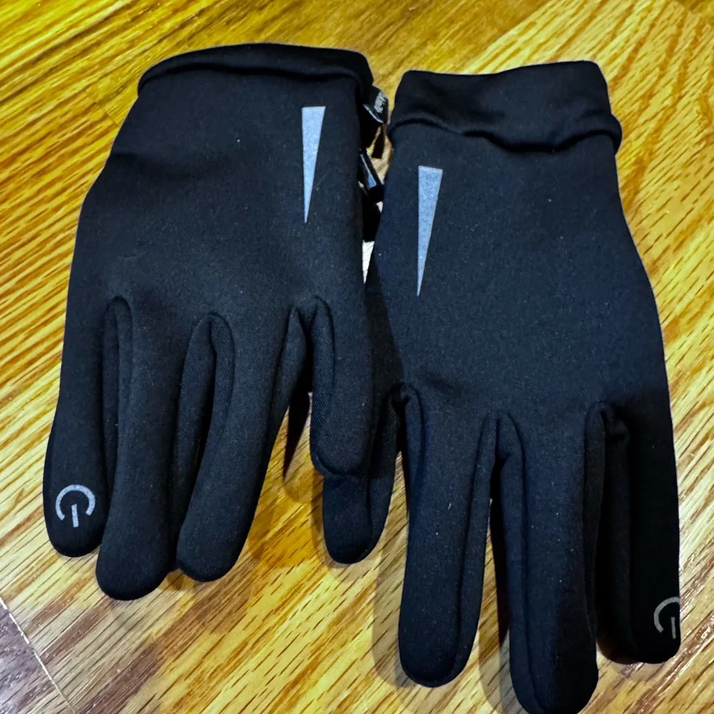 Kids Black Touchscreen Gloves